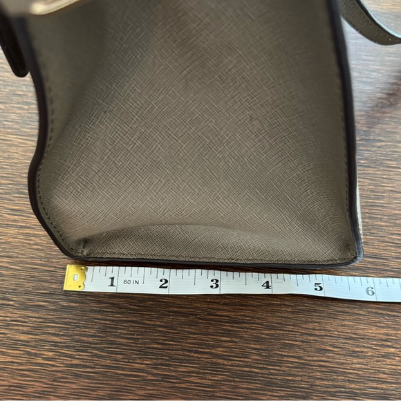 Michael Kors Hamilton Taupe Saffiano Leather Satchel - Picture 8 of 10